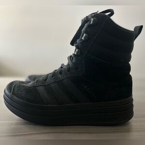 adidas Women's Gazelle Black High-Top Sneakers